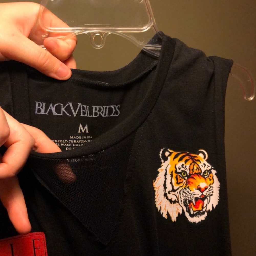 Black Veil Brides muscle tank top.